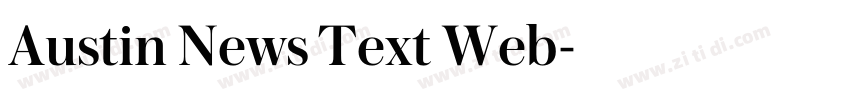 Austin News Text Web字体转换